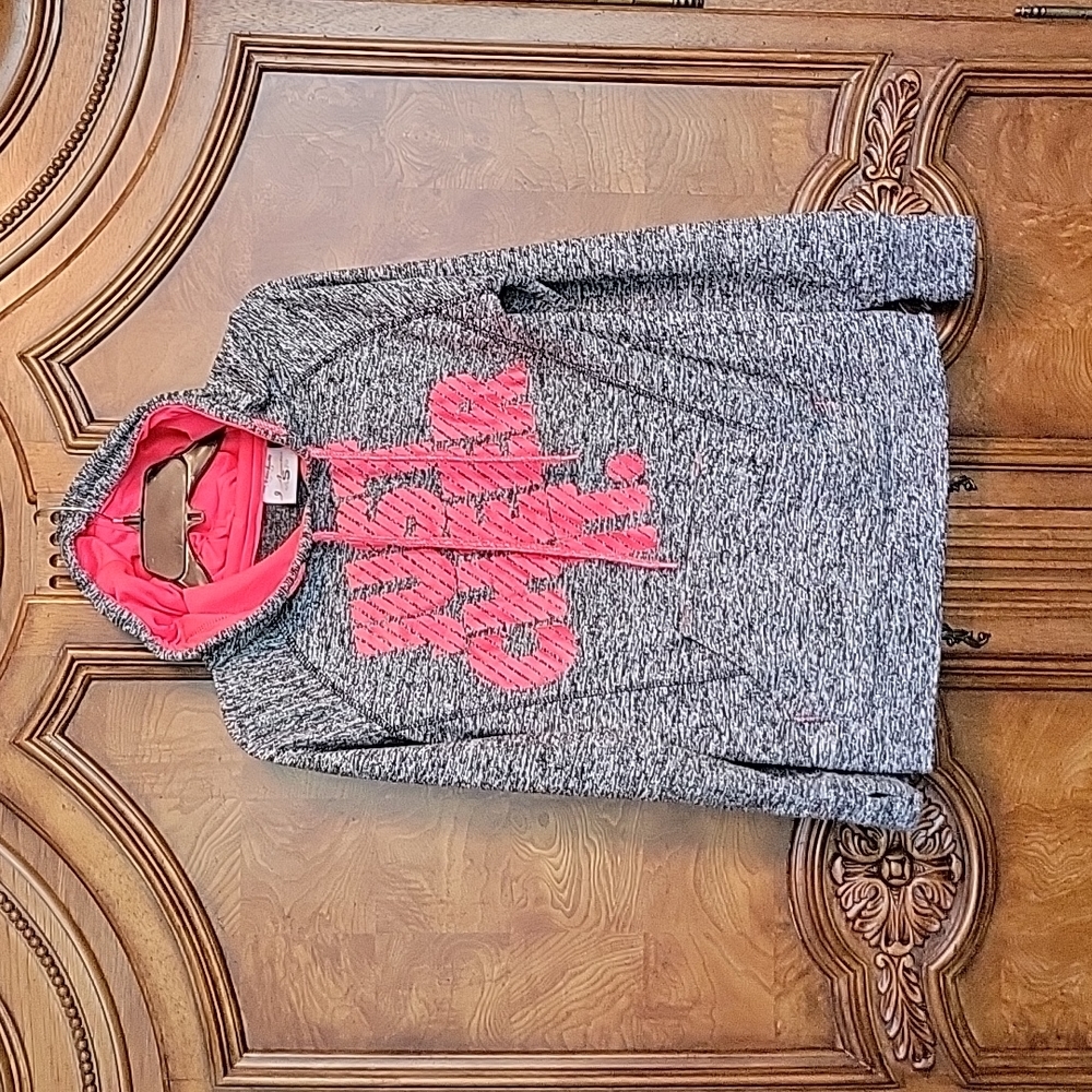 Cute Ladies J.America gray Hoodie Sweatshirt sz S